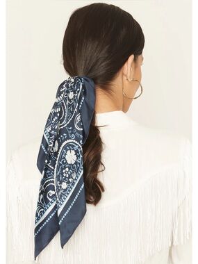 NWT Idyllwind by Miranda Lambert PEYTON BANDANA PRINT HAIR TIE SET - 2 PIECE